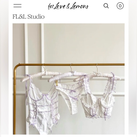 For Love And Lemons White Lace Bodysuit - Picture 4 of 8